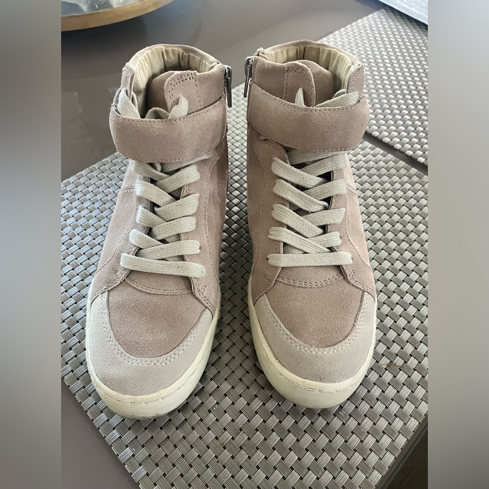 Dolce Vita Blush Suede High top Sneakers Shoes